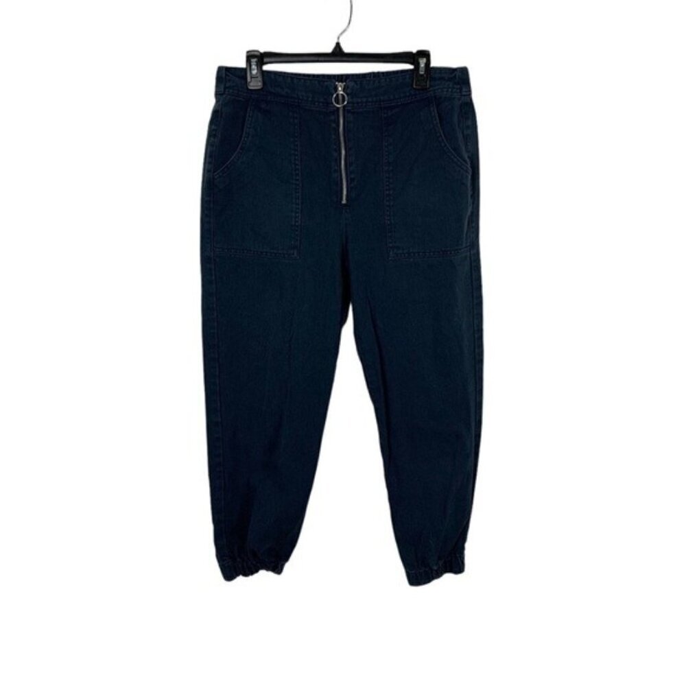 Tgla Women’s Cargo Pants Large Gray‎ Pockets Front Zip